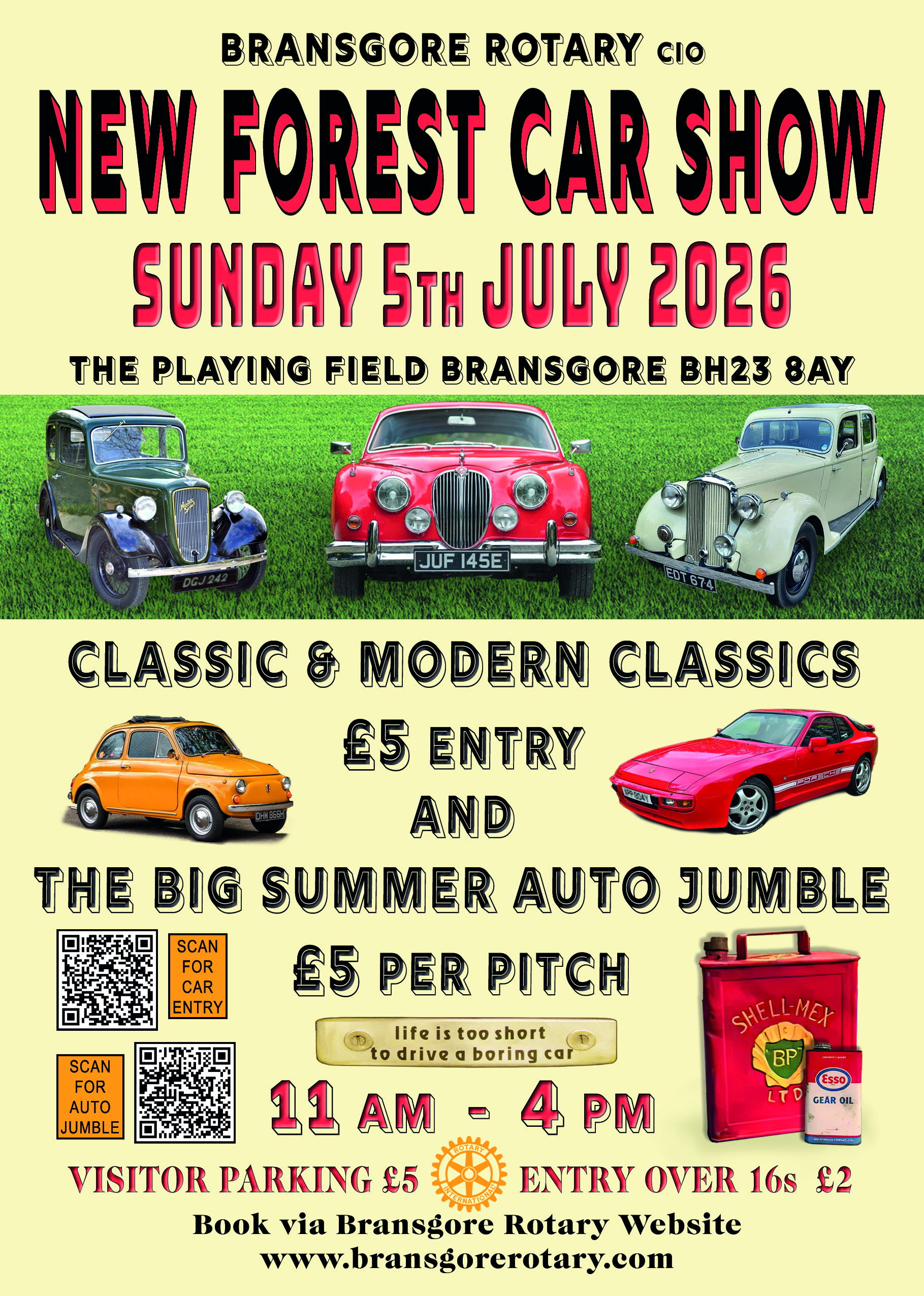 Bransgore Rotary New Forest Car Show